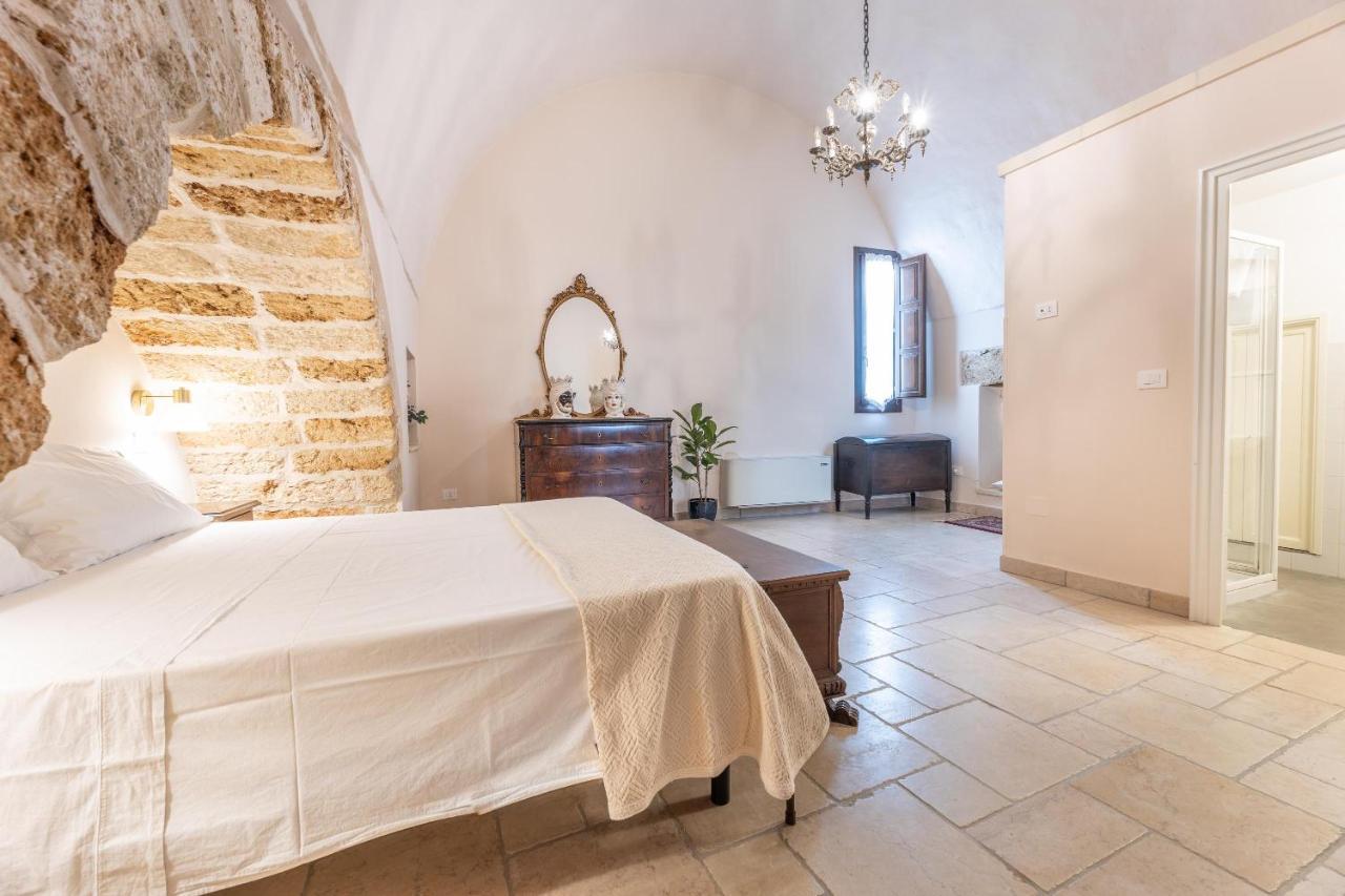 Courtyard With Pool Villa Racale Bagian luar foto